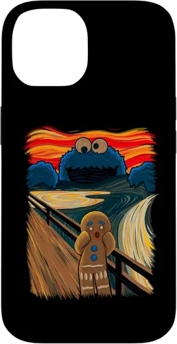 Vista 4 de Cookie Muncher The Scream Munch Monster Joke Funda para iPhone 17