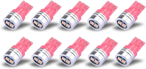 Vista 6 de iBrightstar Bombillas LED de cuña T10 W5W con chipsets 3030 extremadamente brillantes 168 175 194 2825 para luces de placa de matrícula, mapa