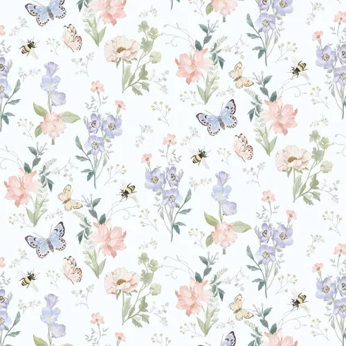 Vista 15 de Timeet Papel tapiz vintage para despegar y pegar, papel tapiz floral bohemio, papel de contacto de mariposa, papel de pared autoadhesivo extraíble