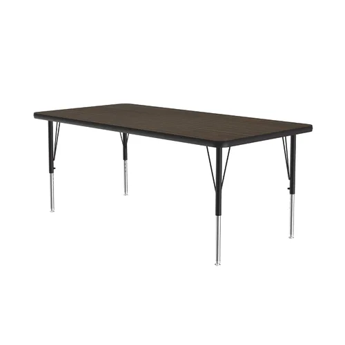 Vista 39 de Correll - Mesa rectangular de actividades para el aula de 30 x 60 pulgadas, altura ajustable (19-29 pulgadas), parte superior de granito gris, borde
