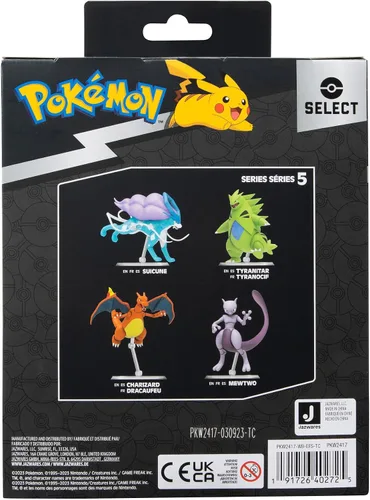 Vista 7 de Pokémon Select Mewtwo - Figura súper articulada de 6 pulgadas con más de 15 puntos de articulación