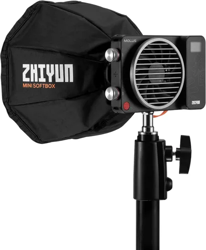 Vista 6 de Zhiyun Mini Softbox ZY Mount para ZHIYUN MOLUS G60 y MOLUS X100 COB LED Video Light