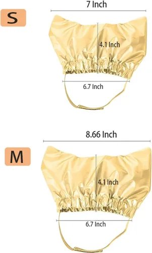 Vista 2 de Pet Supplies - Gorro impermeable de baño para gatos y perros, gorras de ducha para mascotas, banda de goma larga ajustable impermeable para perros