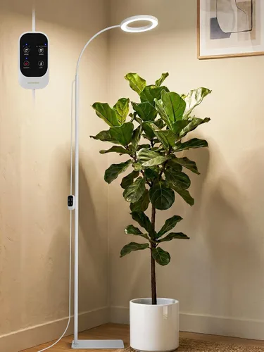 Vista 12 de Luces de crecimiento de 48W para plantas de interior, luz de planta LED de Blanco