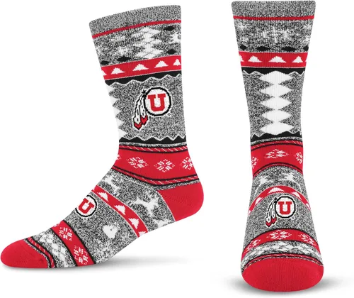 Vista 29 de For Bare Feet Ugly Holiday Sweater Crew Sock NCAA