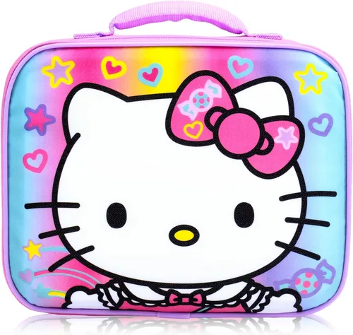 Vista 2 de Hello Kitty Paquete de lonchera para niñas con bolsa de almuerzo aislada
