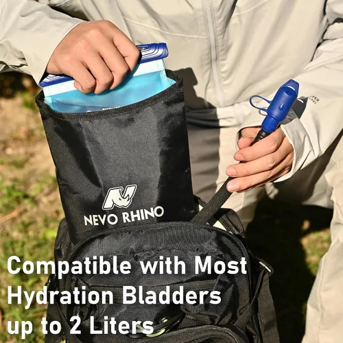 Vista 6 de N NEVO RHINO 2 bolsas aislantes de vejiga de agua, bolsa protectora para vejigas de hidratación de 2L-3L, funda aislante de vejiga de agua mantiene