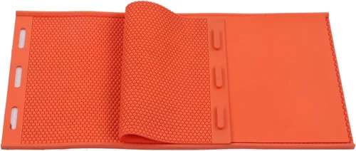 Vista 8 de Fdit 2 hojas de cera de abeja de silicona para fabricación de velas de panal y hojas de colmena (naranja)