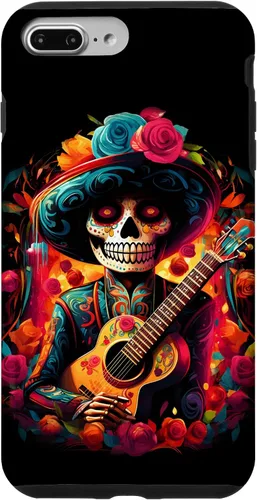 Vista 12 de iPhone 16 Sugar Skull Day of the DEAD Dia de Los Muertos Mariachi Case