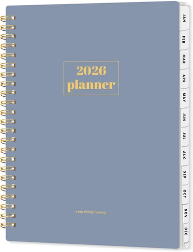 Vista 13 de SUNEE Agenda 2026, agenda semanal y mensual, enero de 2026 a diciembre de 2026, agenda diaria con pestañas, páginas de notas, encuadernación en Negro