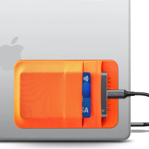Vista 14 de Soporte para SSD y disco duro de 2 bolsillos para laptop, adhesivo reutilizable, funda de bolsillo adhesiva para SSD portátil externo, disco duro