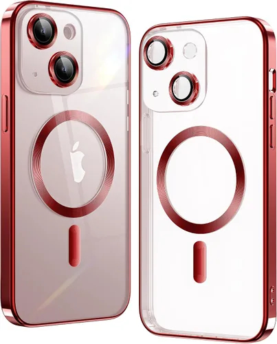 Vista 15 de Matallic - Funda transparente brillante para iPhone 11, compatible con Magsafe con protección completa de cámara chapada