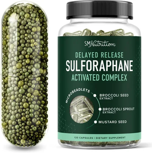 Vista 10 de Suplemento de sulforafano de 50 mg de brotes de brócoli Activación NRF2, salud celular y apoyo inmunológico Glucorafanina, mirosinasa