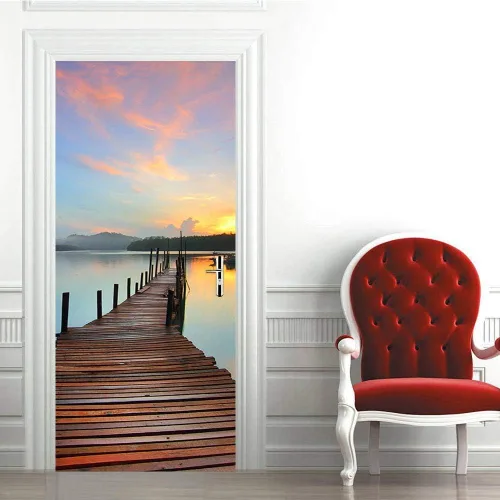 Vista 29 de Calcomanías 3D para puerta, murales para despegar y pegar, papel tapiz de caballo, calcomanías autoadhesivas extraíbles de PVC, impermeable, póster