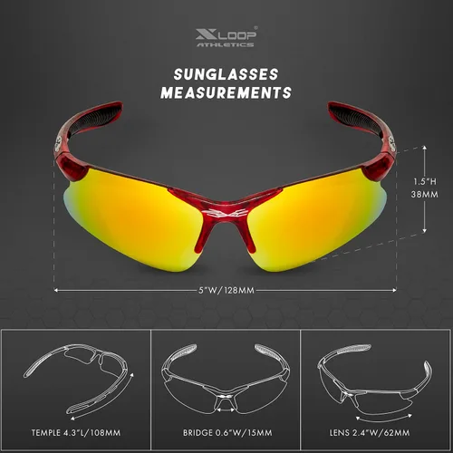 Vista 7 de Lentes de sol deportivas para niños y niñas de 3 a 10 años de edad, para béisbol, ciclismo, softbol, lentes UV400