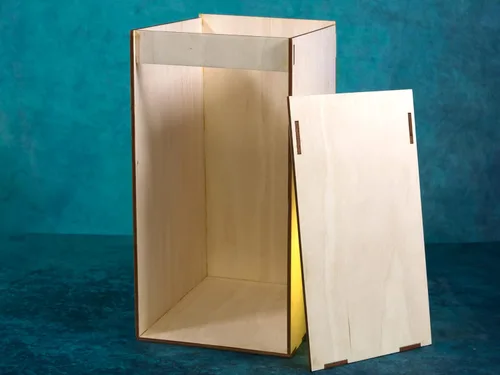 Vista 2 de LLC, KISS - Kit de rincón de libro simple y ancho (KSW), proyecto de diorama de madera, modelo de casa de muñecas de bricolaje, soporte de libro