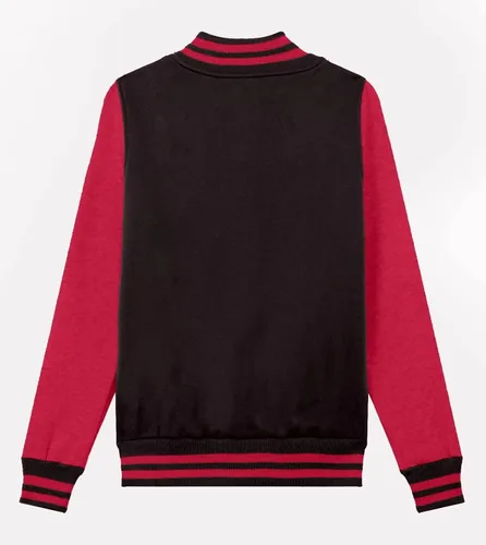Vista 5 de babyhealthy Chaqueta universitaria de béisbol para mujer y hombre, casual, estilo letterman, bomber, rompevientos, chaqueta ligera