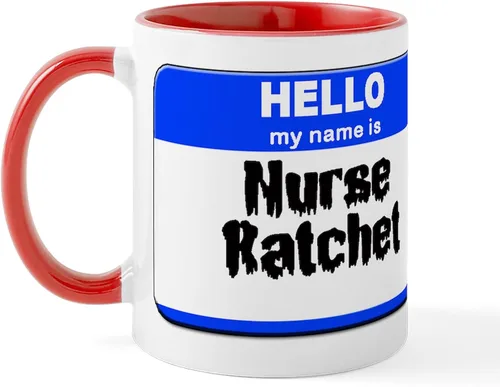 Vista 21 de CafePress Taza de café de cerámica con texto en inglés «Hello My Name Is Mary», de 11 oz (11.0 fl oz)