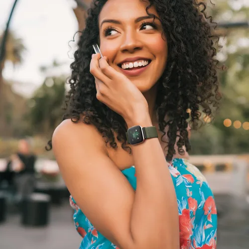 Vista 4 de Witzon Compatible con Fitbit Versa/Versa Lite/Versa 2 bandas para mujeres y hombres, correa elástica ajustable de repuesto para reloj inteligente