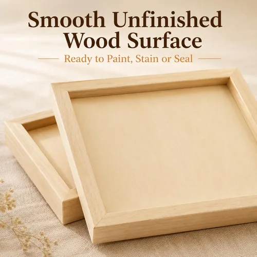 Vista 13 de APACALI Paquete de 8 tableros de lienzo de madera sin terminar para pintar, paneles rectangulares de madera acunados de aproximadamente 11.6 x 5.8