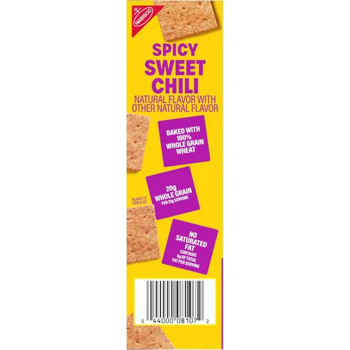 Vista 10 de Wheat Thins Snacks picantes de chile dulce, galletas de trigo integral, galletas de aperitivos, 8.5 onzas