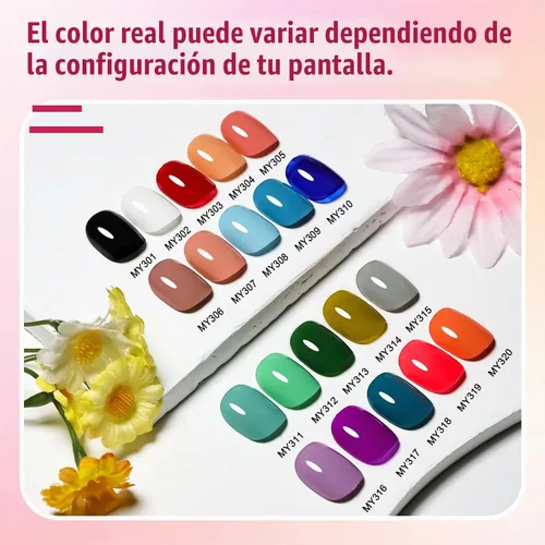 Vista 2 de OpenLive Juego de esmaltes de uñas de perfume de 20 colores, rojo, rosa, morado y verde, juego de esmaltes de uñas de secado rápido para mujeres