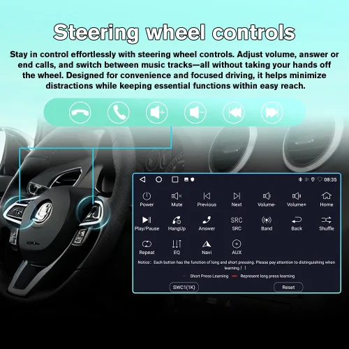 Vista 5 de Radio Android para Ford F150 2009-2012 0nly Fit Auto AC, con pantalla táctil de 9 pulgadas, 2GB+64GB, compatible con Carplay, Android Auto, SWC