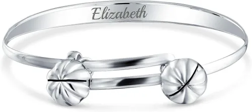 Vista 5 de Personalize Jingle Bells ABC Números Mariposa Pulsera Pequeña Muñeca 6.5 Pulgadas 925 Campanas Ajustables de Plata de Ley 925 Están Chapadas