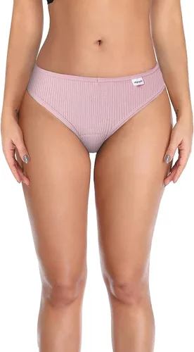 Vista 6 de Bragas para mujer, ropa interior de algodón para mujer, transpirable, ultra suave, elástica, bikini hipster, paquete de 3