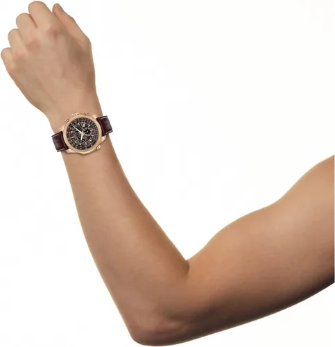 Vista 7 de Citizen BL5403-03X Eco-Drive, reloj con pulsera de cuero para hombres