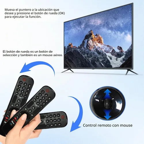 Vista 4 de RIVIERA Magic Remote para LG Smart ThinQ OLED Nanocell WebOS UHD TV con función de voz y puntero compatible con MR22/21/20GA MR18BA MR23/24/25GN