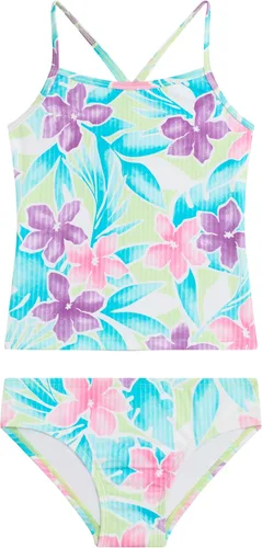 Vista 32 de Kanu Surf Niñas Melanie Beach Sport - Traje de baño tipo tankini de 2 piezas con UPF 50+ Alania Floral Aqua