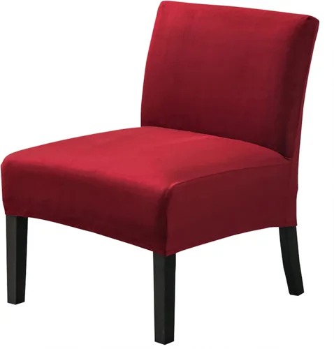 Vista 26 de JIAN YA NA Funda para silla decorativa sin brazos, funda elástica para silla sin brazos, fundas de elastano para sillas sin brazos, funda para silla