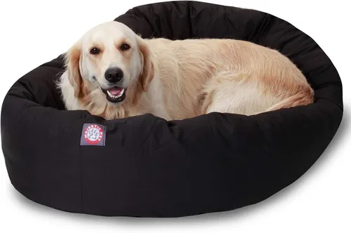Vista 27 de Majestic Pet Products - Cama en forma de bagel para perro, color caqui, 32 pulgadas