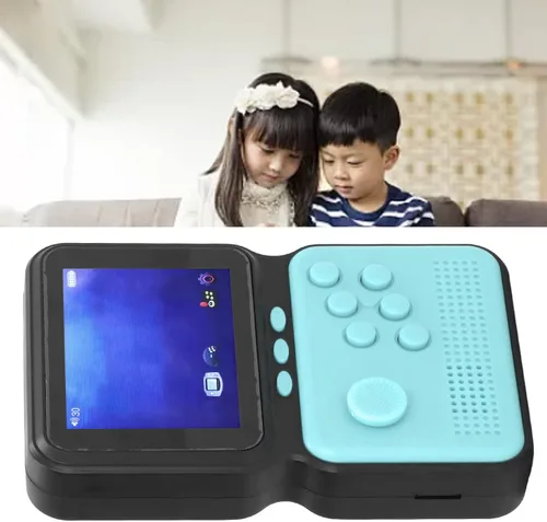 Vista 9 de Consola de juegos portátil, consola de videojuegos retro portátil con tarjeta de memoria 4G, compatible con conexión de TV, reproductor