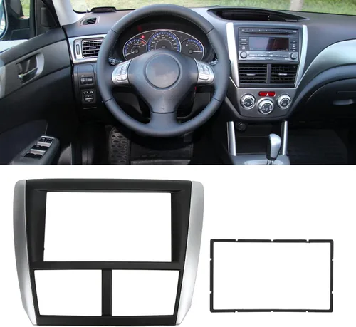 Vista 4 de Fydun Auto Dash Audio Fascia, 2DIN DVD Panel Marco Navegación Trim Tablero de Audio Marco de Reemplazo para Forester Impreza