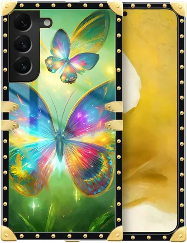 Vista 83 de Funda compatible con Samsung Galaxy S10 4G, TPU suave de lujo y parte trasera de policarbonato duro para niñas y mujeres, funda protectora a prueba
