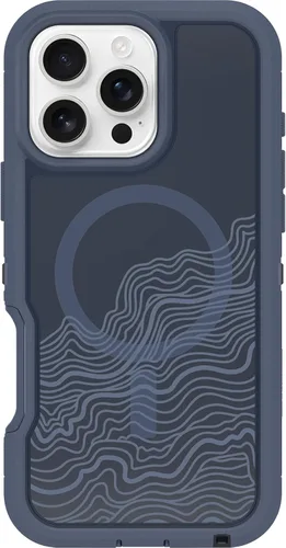 Vista 31 de OtterBox Funda transparente para iPhone 16 Defender Series XT - Azul claro