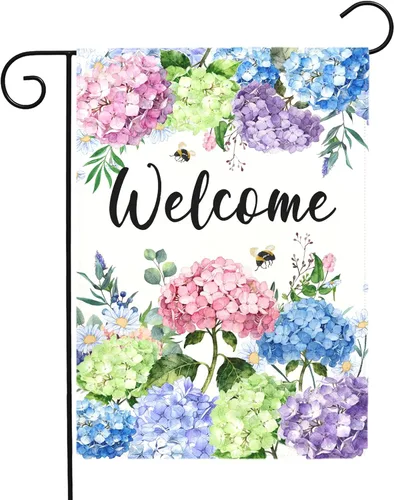 Vista 80 de Bandera de jardín floral de verano (bandera de jardín de águila del 4 de julio)