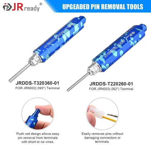 Vista 6 de JRready ST6554 Kit de Conectores de 2 3 4 6 Pines.093”.062” Herramienta de Extracción de Pines Molex Extractor de Terminales Engarzadas