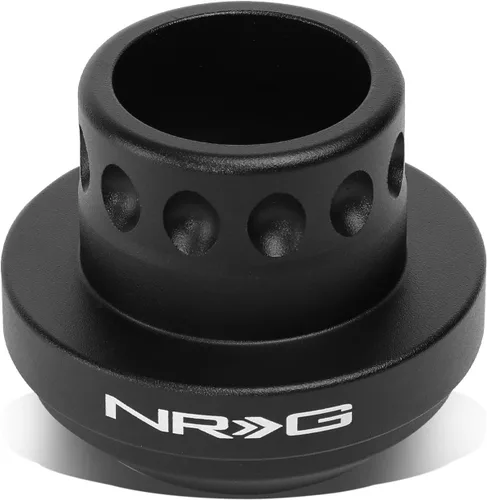 Vista 2 de NRG Innovations NRG-SRK-142H Volante de estilo de carreras con adaptador de buje corto de liberación rápida, patrón de pernos de 6 X 70mm, cuerpo