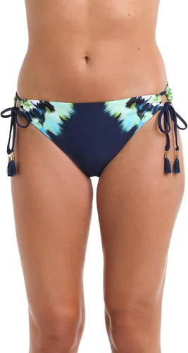 Vista 55 de La Blanca Parte inferior de bikini hipster con lazo lateral para mujer Negro/ Luces de la ciudad