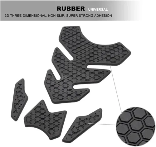Vista 5 de Fuel Tank Gasket Motorcycle Fish Bone Sticker Gas Fuel Tank Protector Pad Cover Decal for Tenere 700 T700 XTZ 700 2019-2023 Motorbike