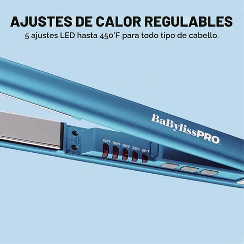 Vista 4 de BabylissPRO Nano Titanium Ultra-Sleek Hair Straightener, Flat Iron for All Hair Types