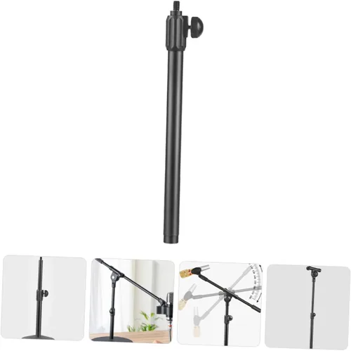 Vista 2 de ABOOFAN Brazo de poste de micrófono telescópico brazo de micrófono de metal portátil con adaptador de cabeza de tornillo para estudios de grabación