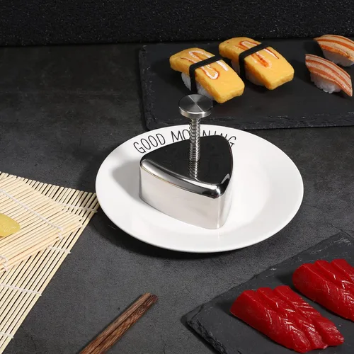 Vista 8 de UPKOCH 1 Unidades Práctico Onigiri Arroz Sushi Maker Sushi Rolling Mats Home Bento Picnic Lunch