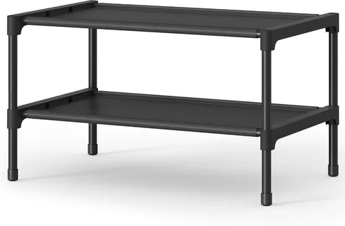Vista 12 de SONGMICS Zapatero de 10 niveles, organizador de almacenamiento de zapatos, ahorro de espacio, 11 x 32.7 x 62.6 pulgadas, para entrada, estructura