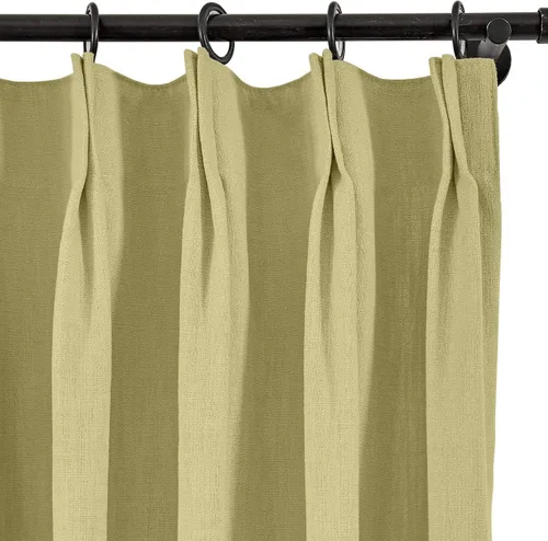 Vista 152 de Frelement Cortinas plisadas de lino de algodón de 100 pulgadas de ancho y 102 pulgadas de largo, cortinas con reducción de ruido para sala