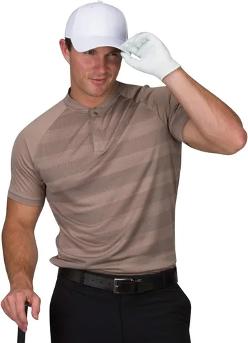 Vista 2 de Three Sixty Six Men's Collarless Golf Polo - Lightweight, Moisture Wicking & Stretch Fabric