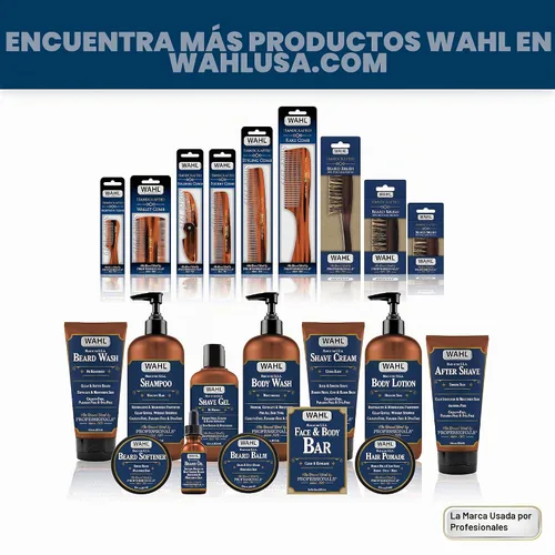 Vista 8 de Wahl Peine de bolsillo hecho a mano para barba, bigote y cabello